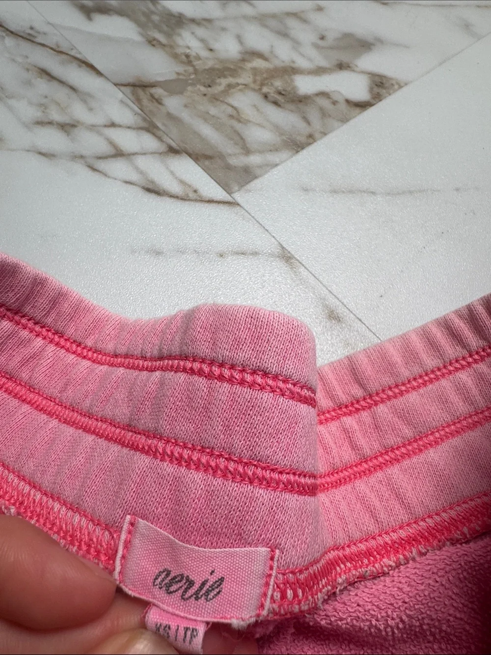 Aerie Sz XS Pull On Shorts Pink Loungewear Comfy Bright Dorm Ready
